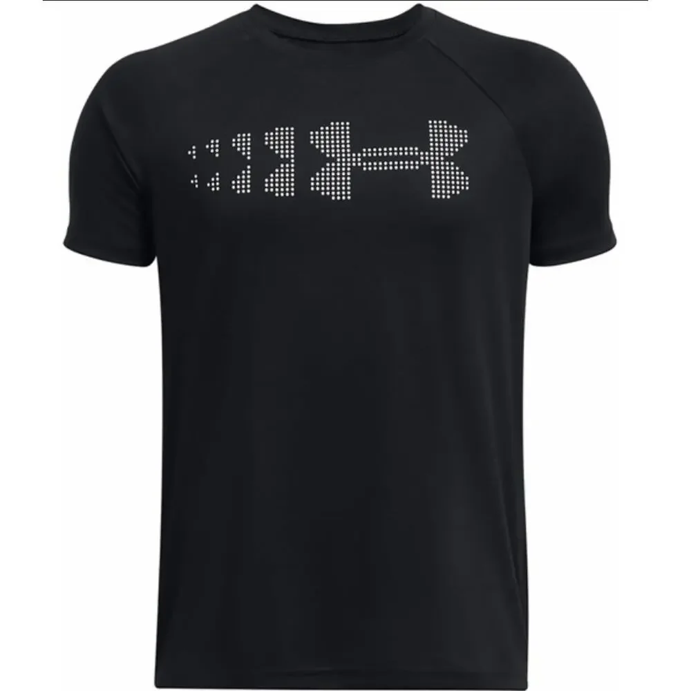 Under‎ Armour UA Heat Gear Tee T-shirt Short Sleeve Youth Medium Black (10-12)